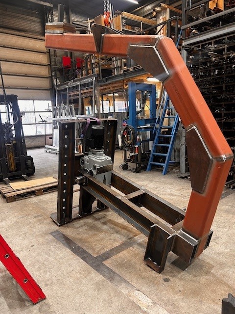 Stalen frame voor machinebouw